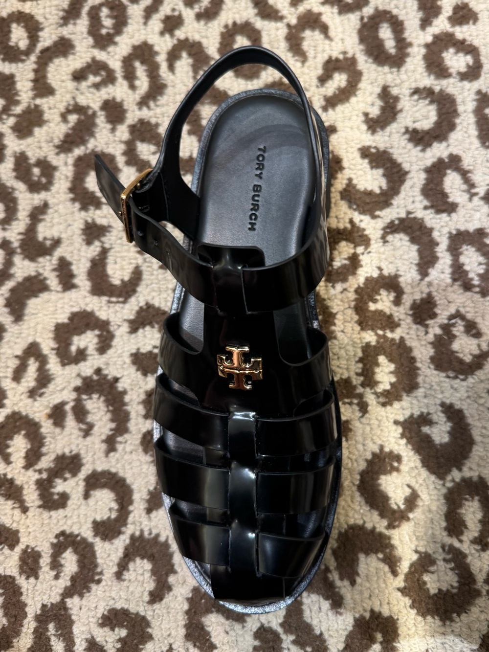 Tory Burch Everly Platform Leather Sandal Shoes